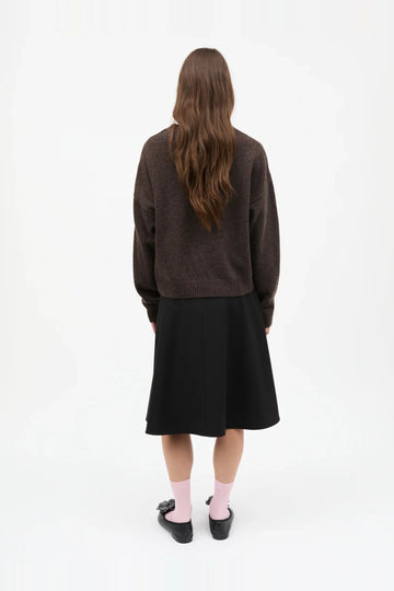 Yota Knit Tilona Sweater - Turkish Coffee/Phantom