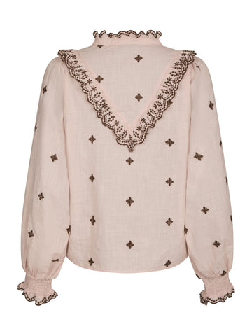 Degas Blouse - Dusty Rose/Brown