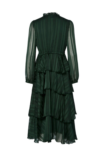 Yascruella Ls Midi Dress - Sycamore