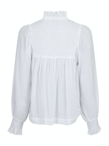 Jill S Voile Blouse - White