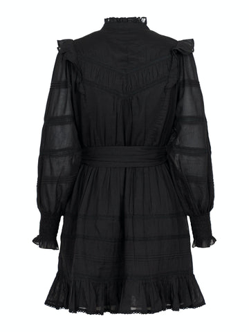 Salli S Voile Dress - Black
