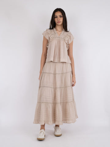 Felicia S Voile Skirt - Sand