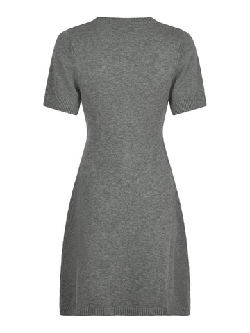 Elise Knit Dress - Dark Grey Melange
