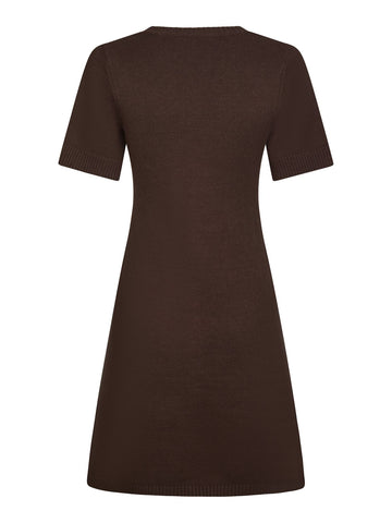Elise Knit Dress - Brown