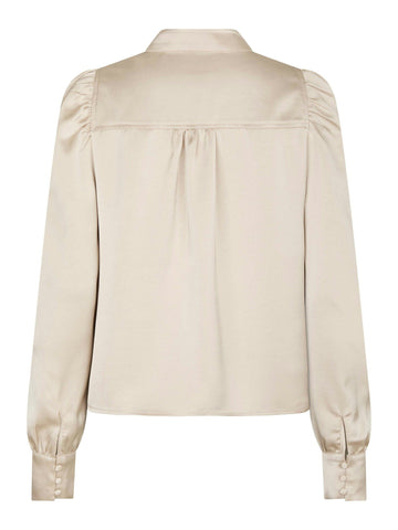 Rosslyn Heavy Sateen Blouse - Champagne