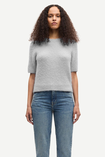 Sajeanne Top - Light Grey Mel.