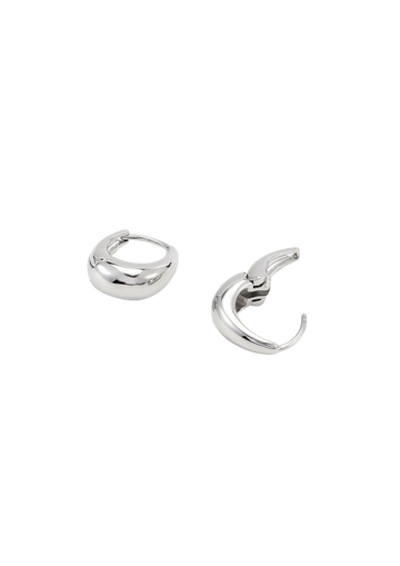 Hedvig - Classic Wide Hoop Earrings Stainless Steel - Silver