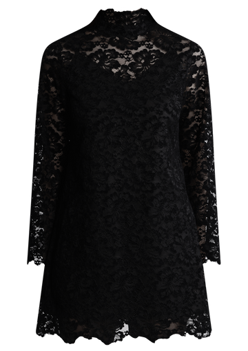 Sabrina Lace Mini Dress - Black