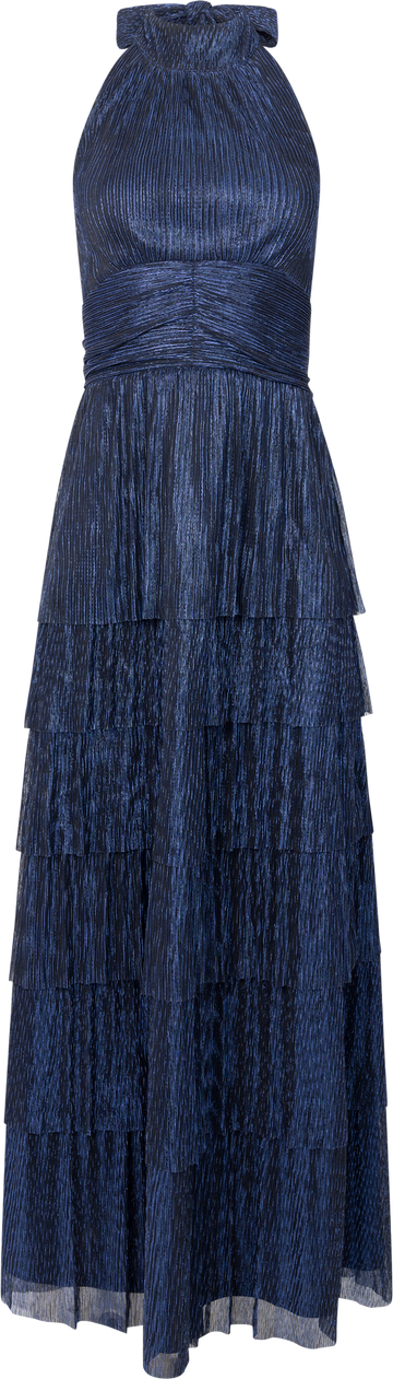 Ingalu Plisse Dress - Navy
