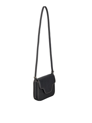Grained Iris Small Bag - Black