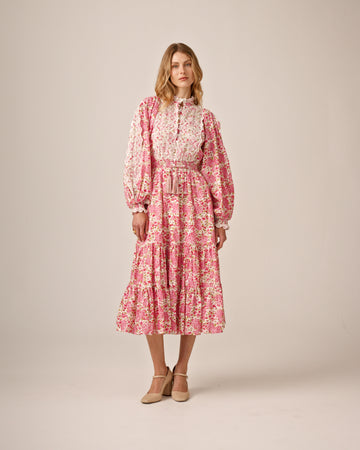 Cotton Slub Midi Dress - Summer Fields