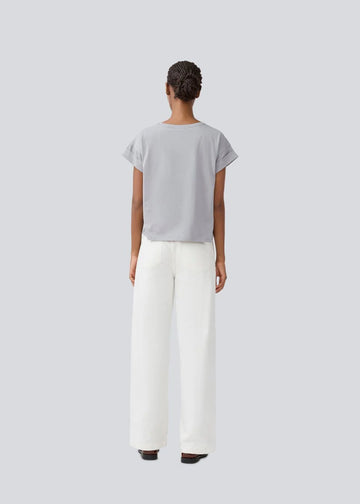 Isolde Solid Pants - Soft White