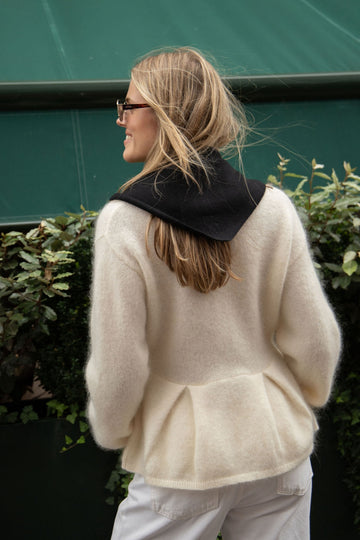 Victoria Wool Cashmere Scarf - Black