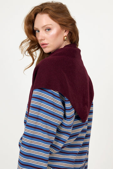 Victoria Wool Cashmere Scarf - Wine