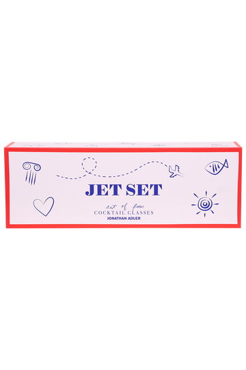 Jet Set Glassware Set Of 4 - Clear