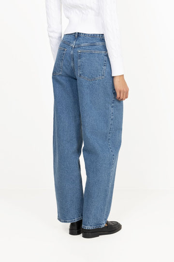 Belton Barrel Denim Jeans - Blue Denim