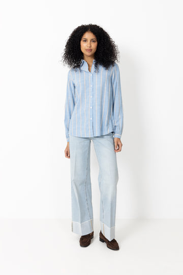Antonia - Cross Superbleached Fringed