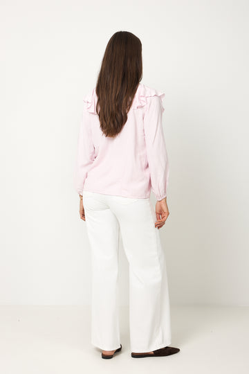 Zuri Blouse - Pale Rose