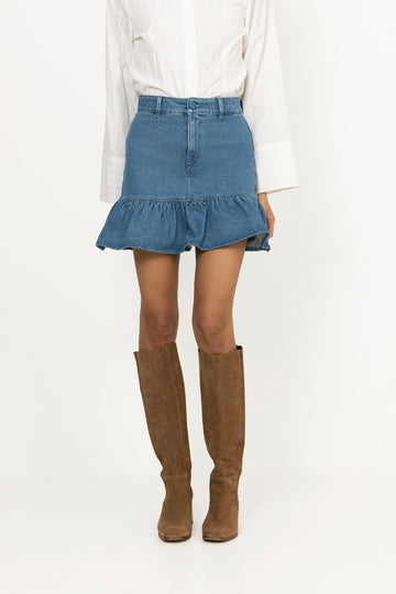 Kajsa Denim Skirt - Denim Medium Wash