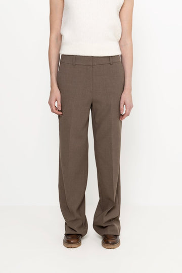 Rita Mw Wide Pant - Chocolate Chip Melange