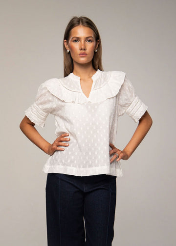 Adira Blouse - Powder White