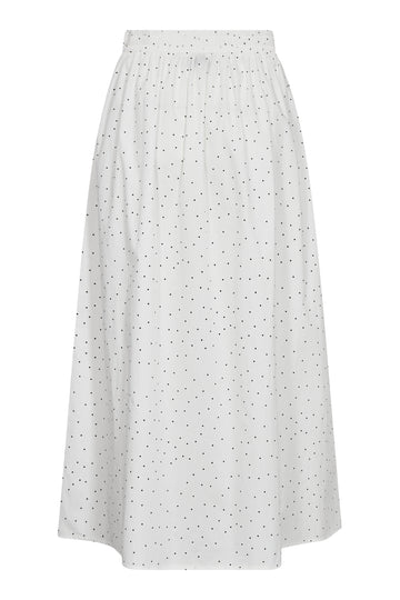 Aida Skirt - White/Black Dot