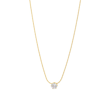Lynne Crystal Necklace - Gold