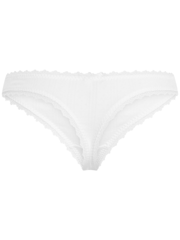 Nivia Pointelle String - Off White