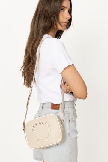 Logo Camera Crossbody Bag - Oat
