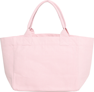 Medium Trapeze Shopper Raspberry Print - Egret