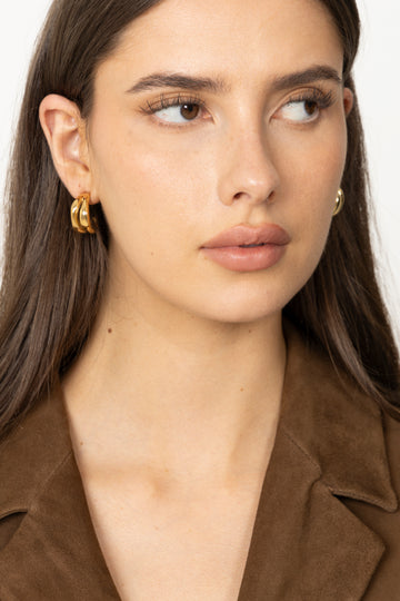 The Big Curved Hoops - Gold