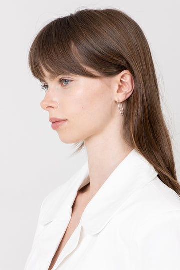 Organic Arena Medium Hoops - 925S/M Silver