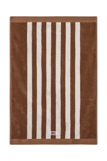 Striped Terry Towel 50X70 - Fudge/Snow White