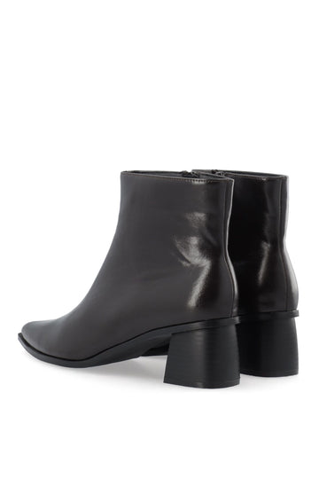 Bialeonora Short Zip Boot Faux Leather - Brown Pratia