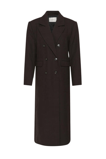 Gzvenja Long Coat - Ganache