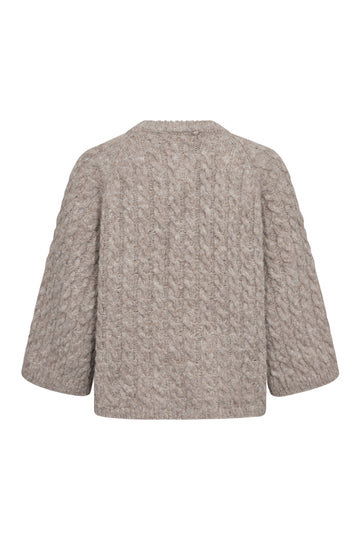Kabba New Knit Cardigan - Light Brown