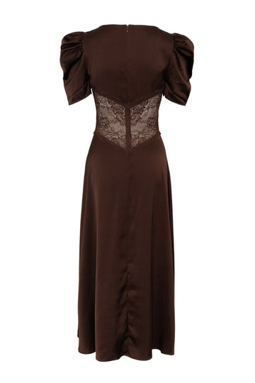 Francis Lace Midi Dress - Espresso