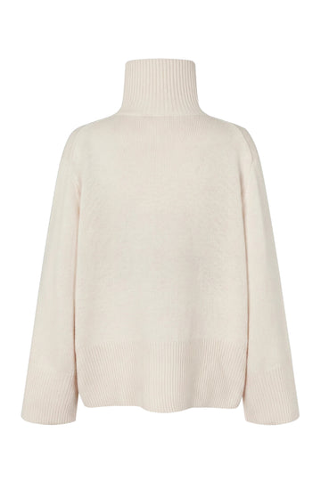 Alpha Knit T-Neck - Cream