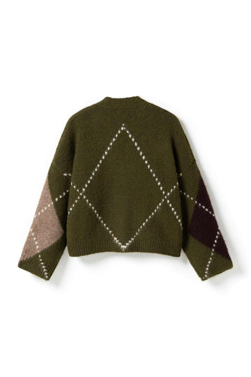 N-Laiana Knit Cardigan - Avocado Green Mix