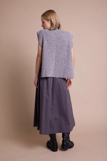 Skirt Solid - Brown