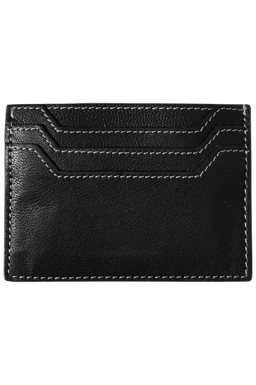 Nappa Card Holder - Black