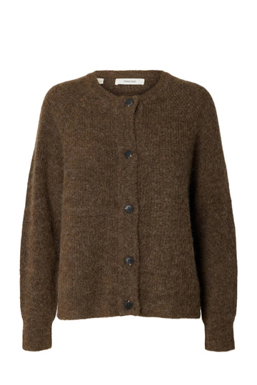 Lulu Ls Knit Short Cardigan Noos - Dachshund Melange