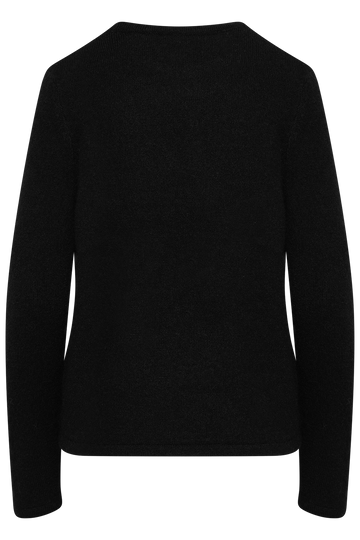 Lulu New Ls Knit O-Neck - Black