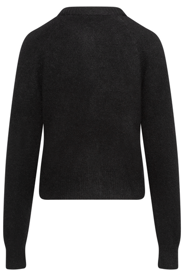 Yasjohi Ls Wool Blend Cardigan S. Noos - Black