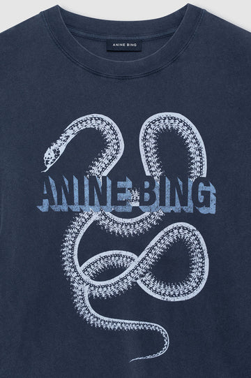 Lili Tee Snake - Washed Black