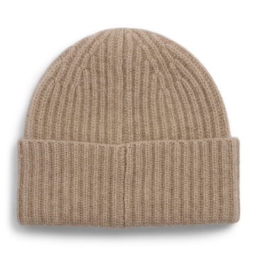 Alba Cashmere Beanie - Dark Beige