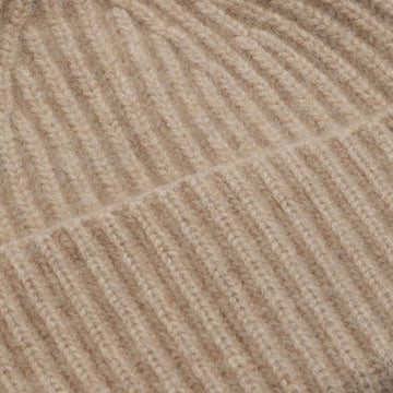 Alba Cashmere Beanie - Dark Beige