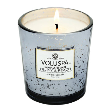Classic Boxed Candle - Makassar Ebony & Peach
