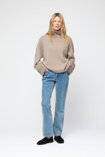 Cape Cod Turtleneck Sweater - Wheat