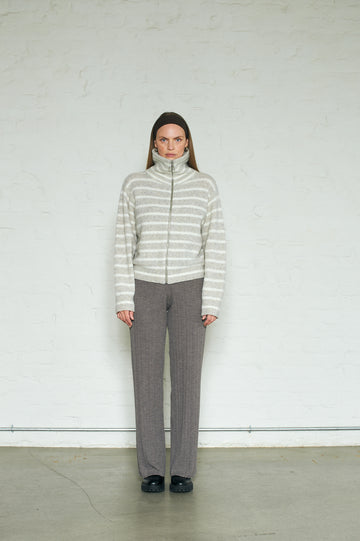 James Stripe - Lt Beige/Offwhite